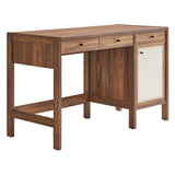 Sorrel 49" Wood Grain Office Desk in Walnut