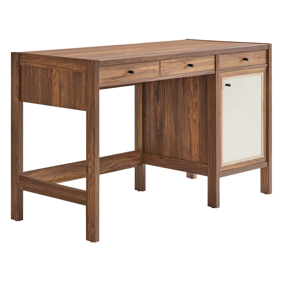 Sorrel 49" Wood Grain Office Desk in Walnut