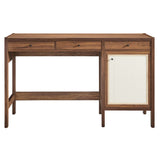 Sorrel 49" Wood Grain Office Desk in Walnut