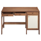 Sorrel 49" Wood Grain Office Desk in Walnut