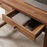 Sorrel 49" Wood Grain Office Desk in Walnut