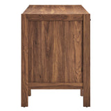Sorrel 58" Wood Grain Office Desk in Walnut