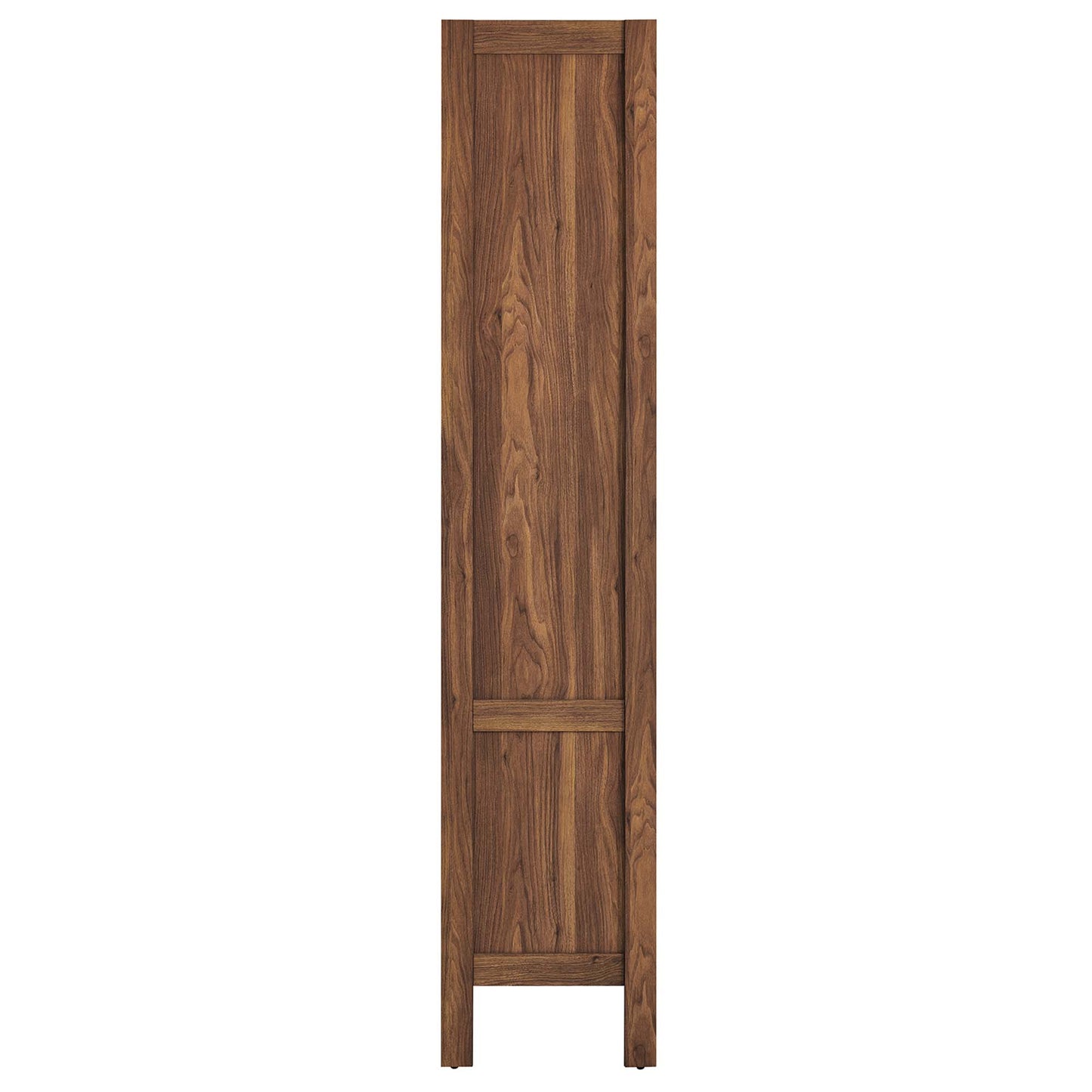 Sorrel 4-Shelf Wood Grain Bookcase in Walnut