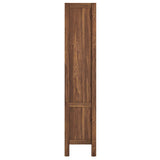 Sorrel 4-Shelf Wood Grain Bookcase in Walnut