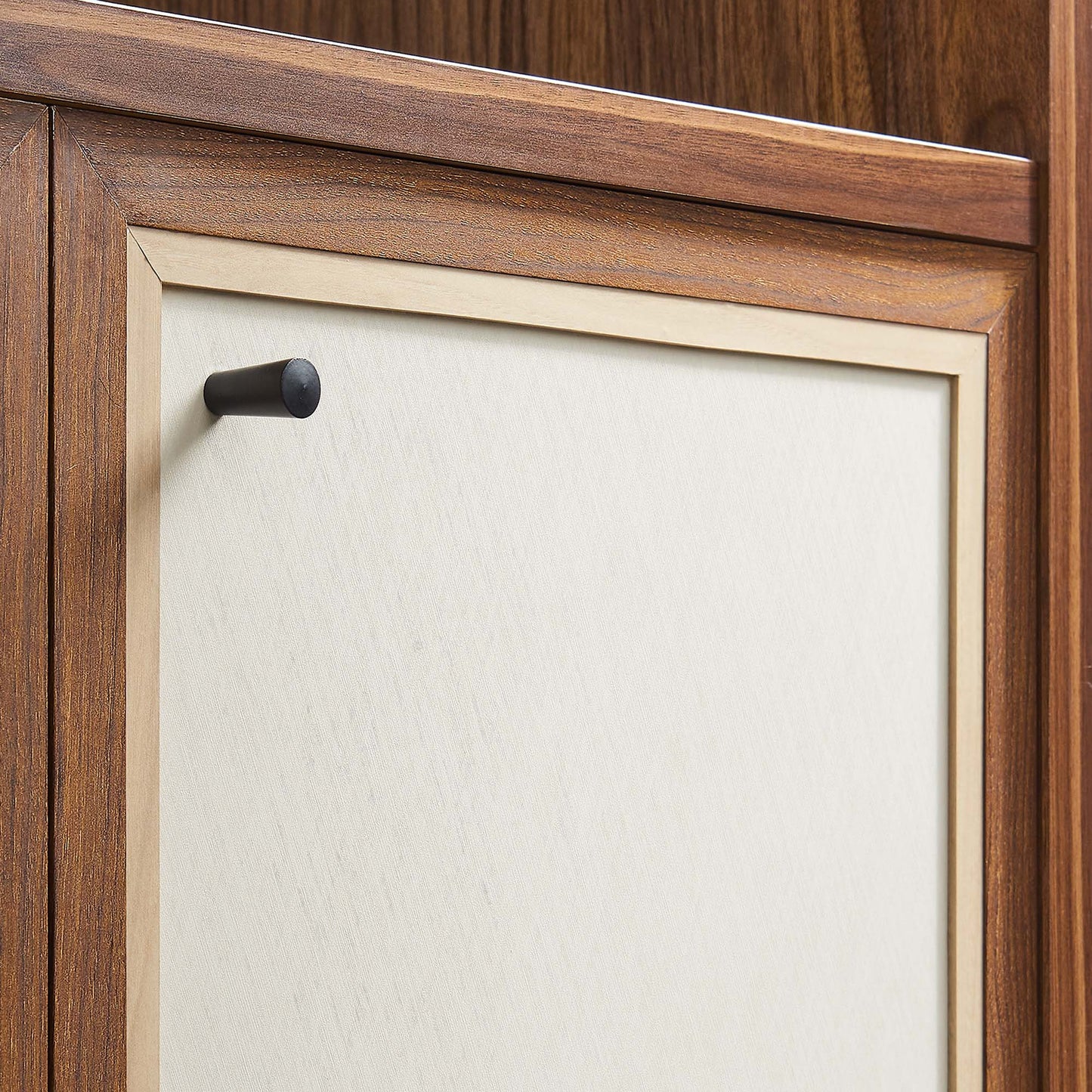 Sorrel 4-Shelf Wood Grain Bookcase in Walnut