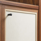 Sorrel 4-Shelf Wood Grain Bookcase in Walnut