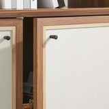 Sorrel 4-Shelf Wood Grain Bookcase in Walnut