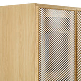Nash 24" Perforated Metal Bathroom Vanity Cabinet (Sink Basin Not Included) in Oak