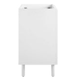 Nash 24" Perforated Metal Bathroom Vanity Cabinet (Sink Basin Not Included) in White