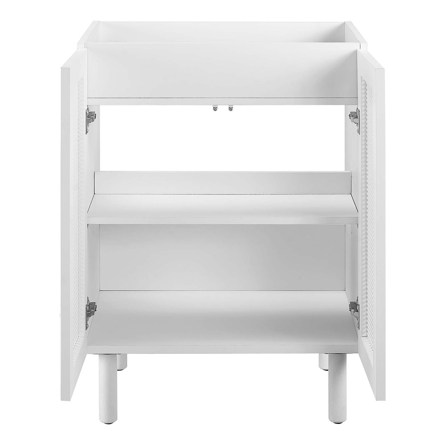 Calla 24" Perforated Metal Bathroom Vanity Cabinet (Sink Basin Not Included) by Furniture For America