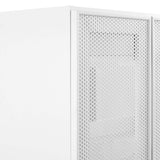 Nash 24" Perforated Metal Bathroom Vanity Cabinet (Sink Basin Not Included) in White