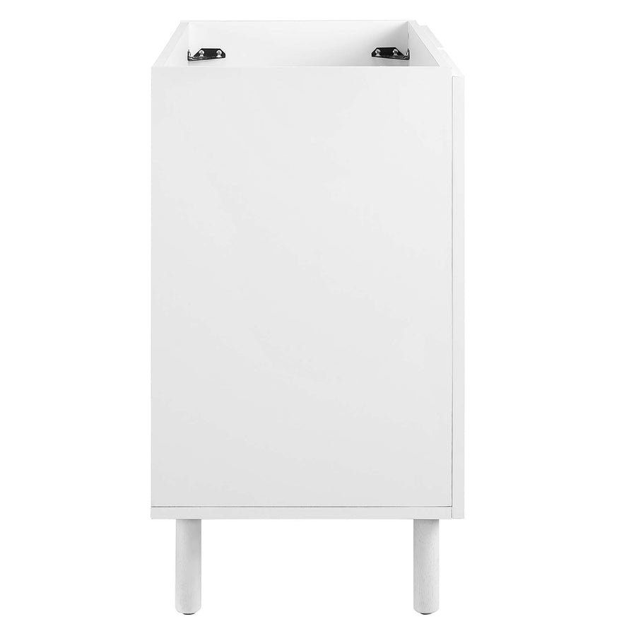 Nash 36" Perforated Metal Bathroom Vanity Cabinet (Sink Basin Not Included) in White