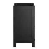 Tobin 24" Solid Wood Bathroom Vanity Cabinet (Sink Basin Not Included) in Black