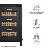 Tobin 24" Solid Wood Bathroom Vanity Cabinet (Sink Basin Not Included) in Black