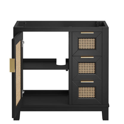 Dixie 36" Solid Wood Bathroom Vanity Cabinet (Sink Basin Not Included) by Furniture For America