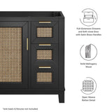 Tobin 36" Solid Wood Bathroom Vanity Cabinet (Sink Basin Not Included) in Black