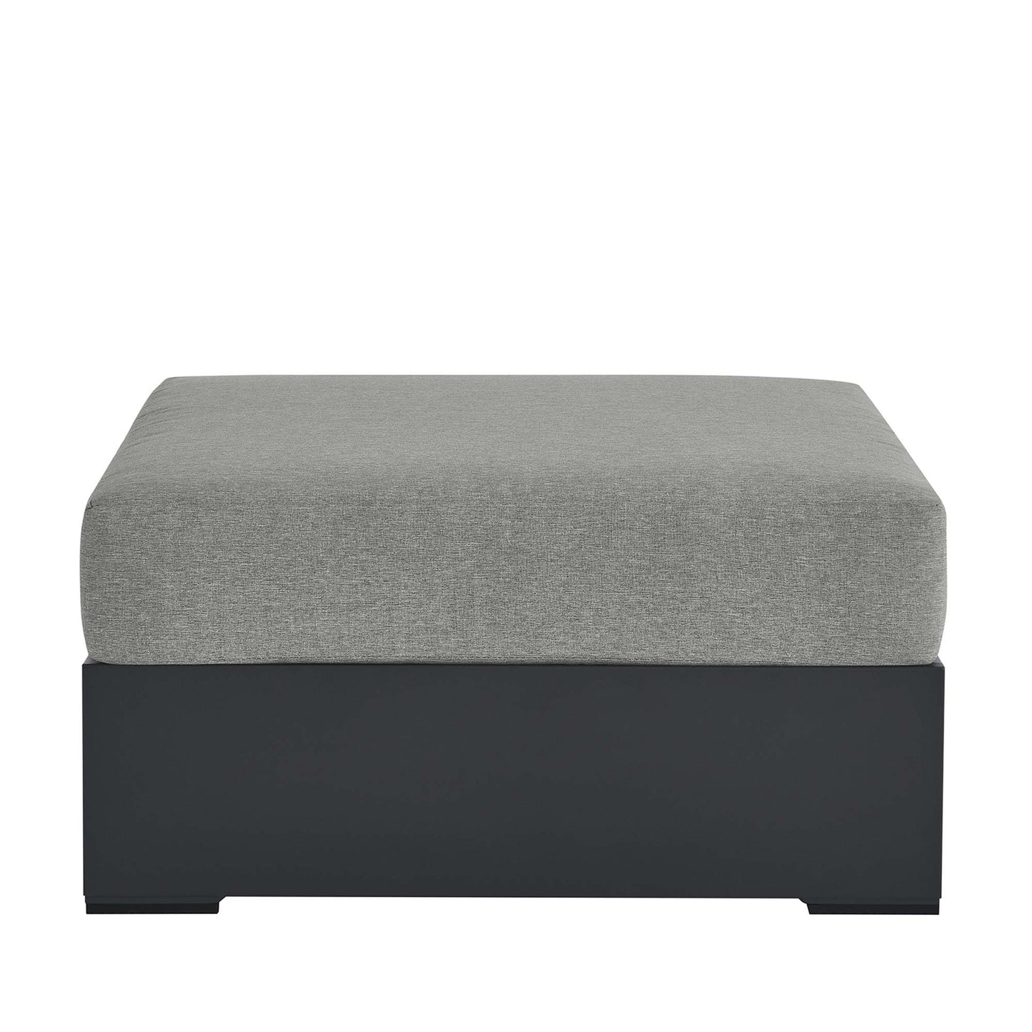Tahoe Outdoor Patio Powder-Coated Aluminum Ottoman by Furniture For America
