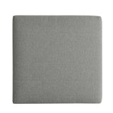 Aspen Outdoor Patio Powder-Coated Aluminum Ottoman in Gray Gray