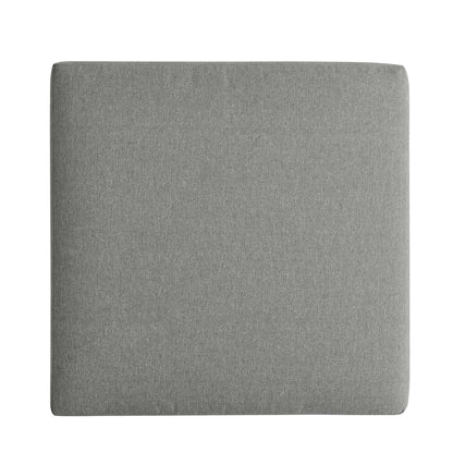 Tahoe Outdoor Patio Powder-Coated Aluminum Ottoman by Furniture For America