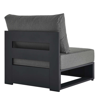 Tahoe Outdoor Patio Powder-Coated Aluminum Modular Armless Chair by Furniture For America