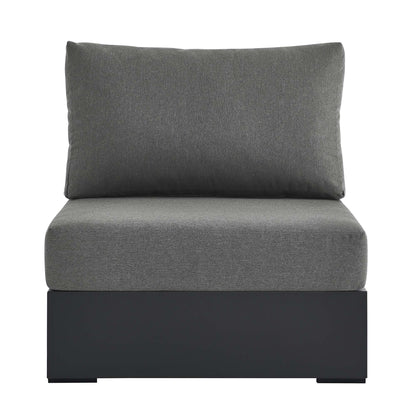 Tahoe Outdoor Patio Powder-Coated Aluminum Modular Armless Chair by Furniture For America