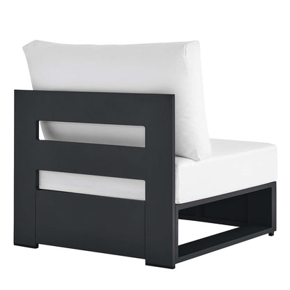 Tahoe Outdoor Patio Powder-Coated Aluminum Modular Armless Chair by Furniture For America