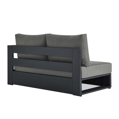 Tahoe Outdoor Patio Powder-Coated Aluminum Modular Right-Facing Loveseat by Furniture for America