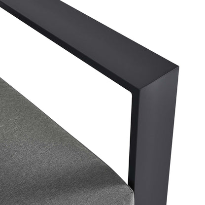 Tahoe Outdoor Patio Powder-Coated Aluminum Modular Right-Facing Loveseat by Furniture for America