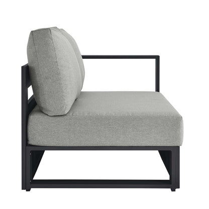 Tahoe Outdoor Patio Powder-Coated Aluminum Modular Right-Facing Loveseat by Furniture for America