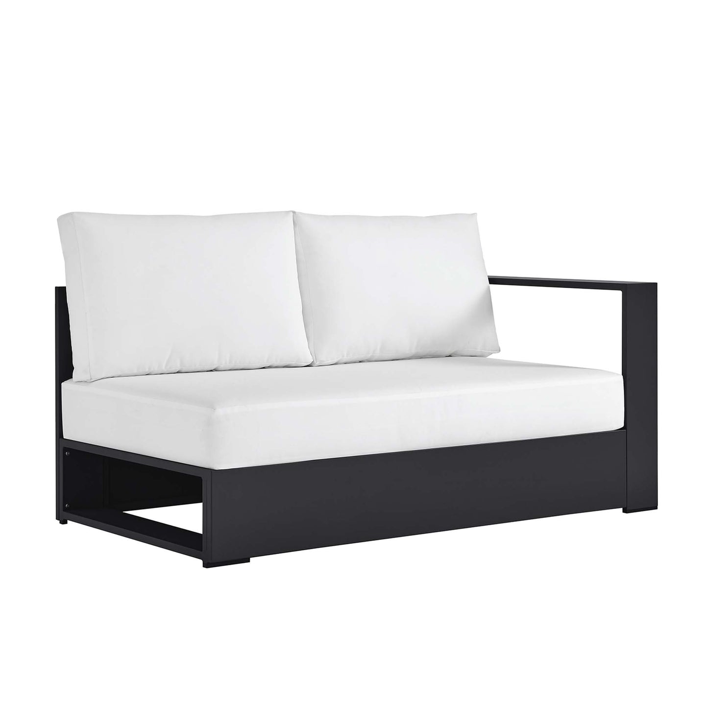 Tahoe Outdoor Patio Powder-Coated Aluminum Modular Right-Facing Loveseat by Furniture for America