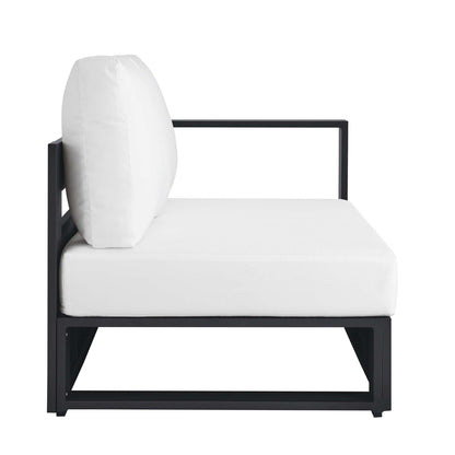 Tahoe Outdoor Patio Powder-Coated Aluminum Modular Right-Facing Loveseat by Furniture for America