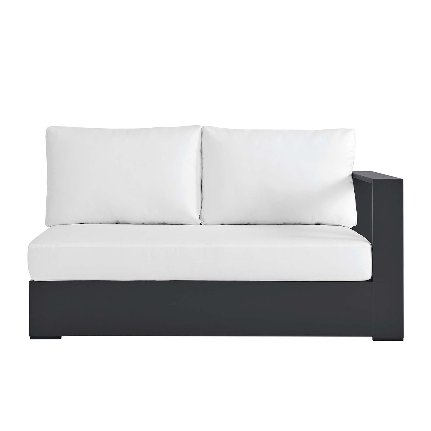 Tahoe Outdoor Patio Powder-Coated Aluminum Modular Right-Facing Loveseat by Furniture for America