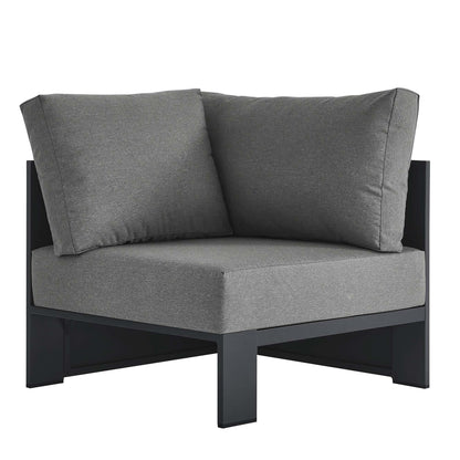 Tahoe Outdoor Patio Powder-Coated Aluminum Modular Corner Chair by Furniture For America