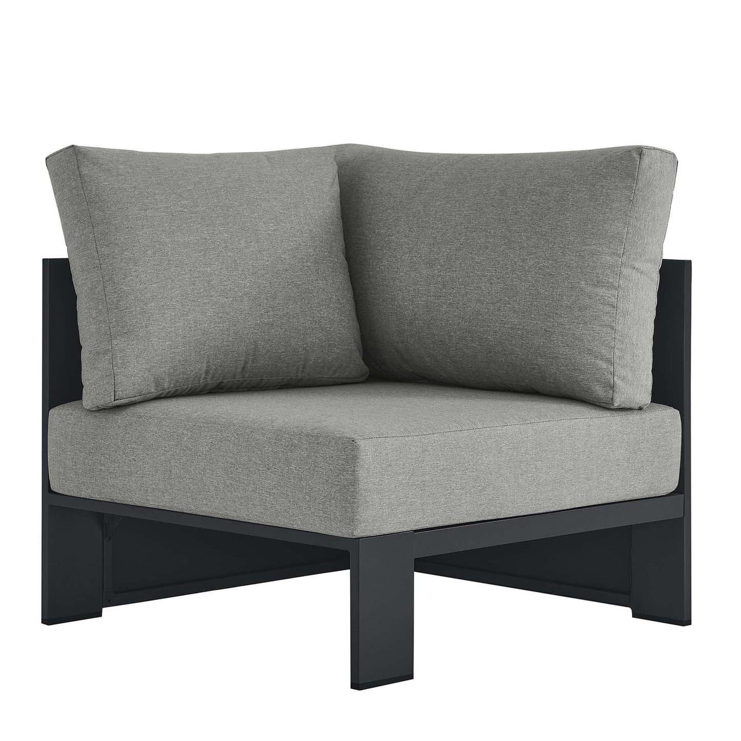 Tahoe Outdoor Patio Powder-Coated Aluminum Modular Corner Chair by Furniture For America