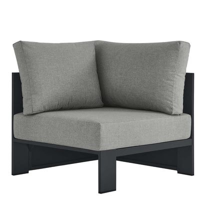 Tahoe Outdoor Patio Powder-Coated Aluminum Modular Corner Chair by Furniture For America