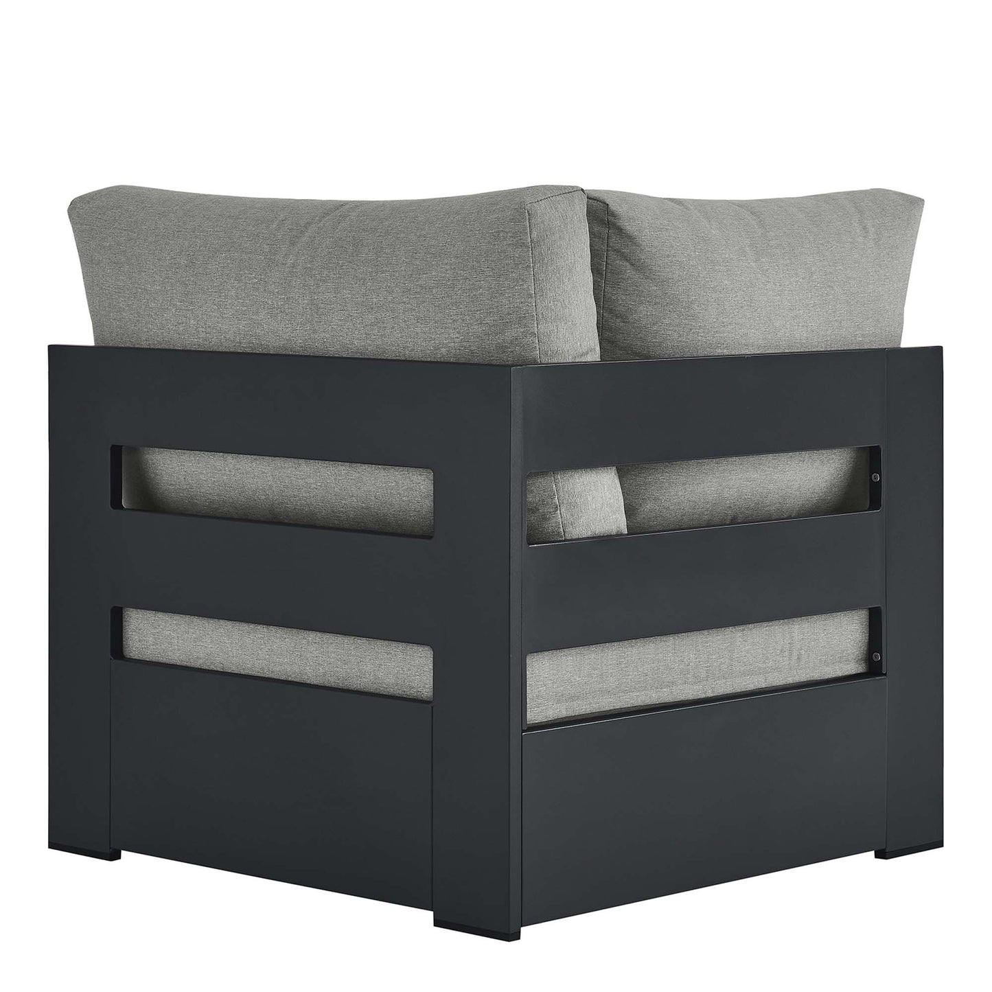 Tahoe Outdoor Patio Powder-Coated Aluminum Modular Corner Chair by Furniture For America