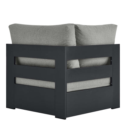 Tahoe Outdoor Patio Powder-Coated Aluminum Modular Corner Chair by Furniture For America