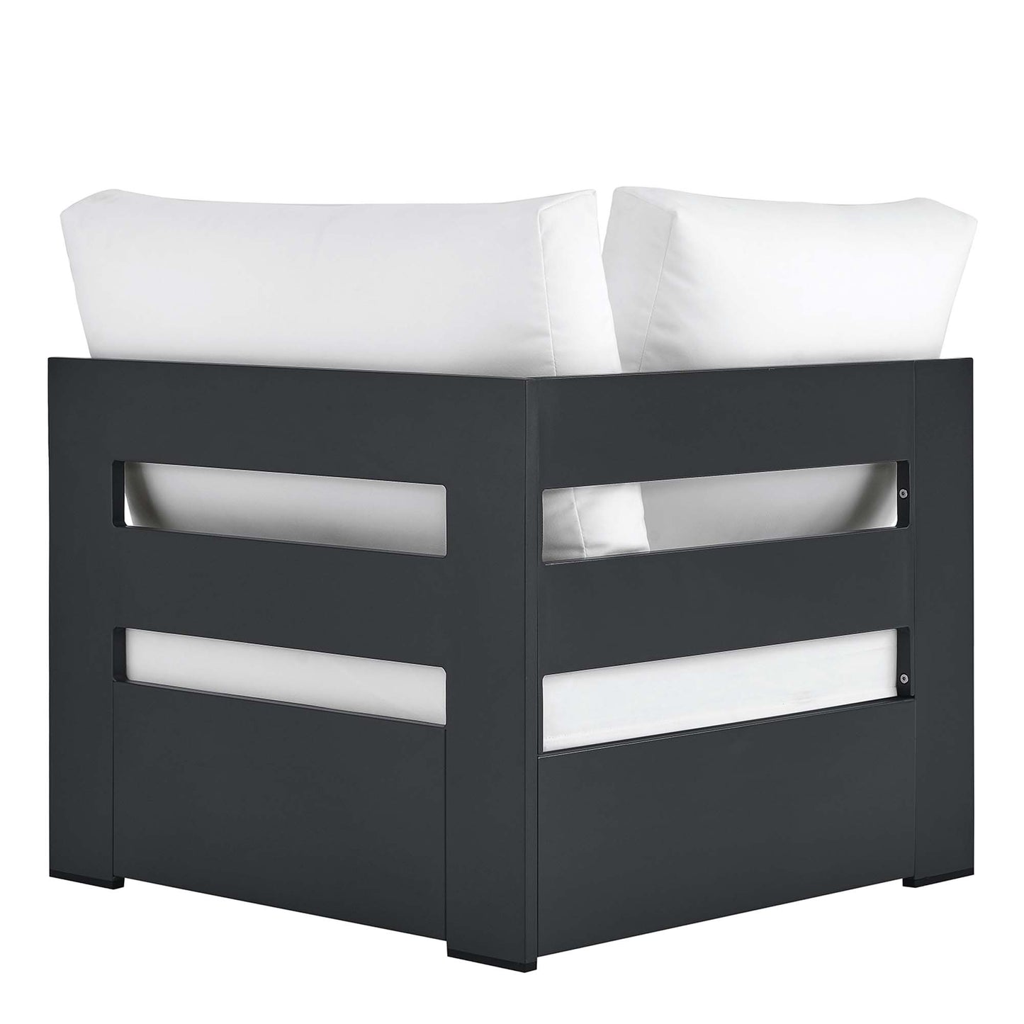 Tahoe Outdoor Patio Powder-Coated Aluminum Modular Corner Chair by Furniture For America