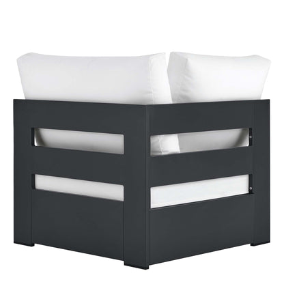 Tahoe Outdoor Patio Powder-Coated Aluminum Modular Corner Chair by Furniture For America
