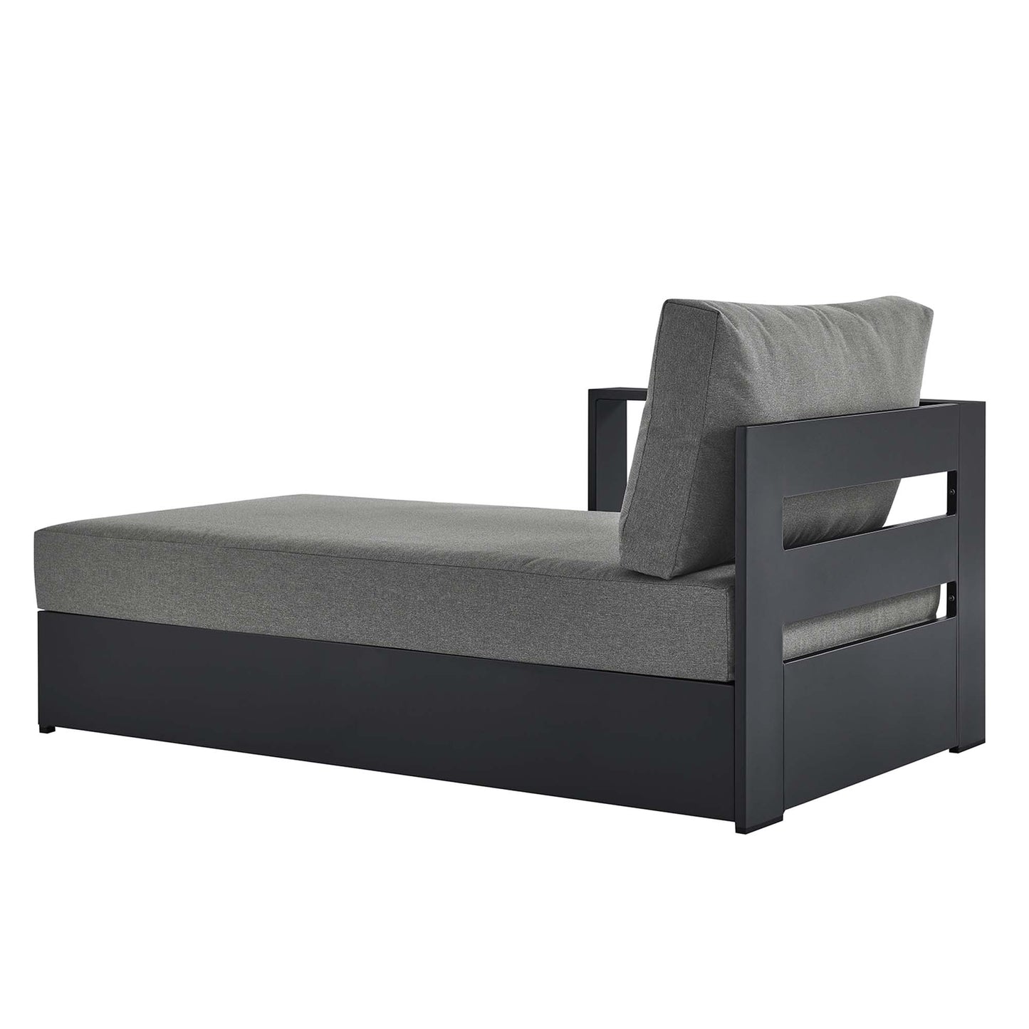 Tahoe Outdoor Patio Powder-Coated Aluminum Modular Left-Facing Chaise Lounge by Furniture for America