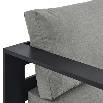 Tahoe Outdoor Patio Powder-Coated Aluminum Modular Left-Facing Chaise Lounge by Furniture for America