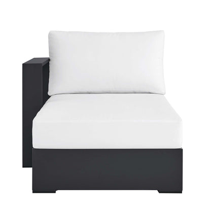 Tahoe Outdoor Patio Powder-Coated Aluminum Modular Left-Facing Chaise Lounge by Furniture for America