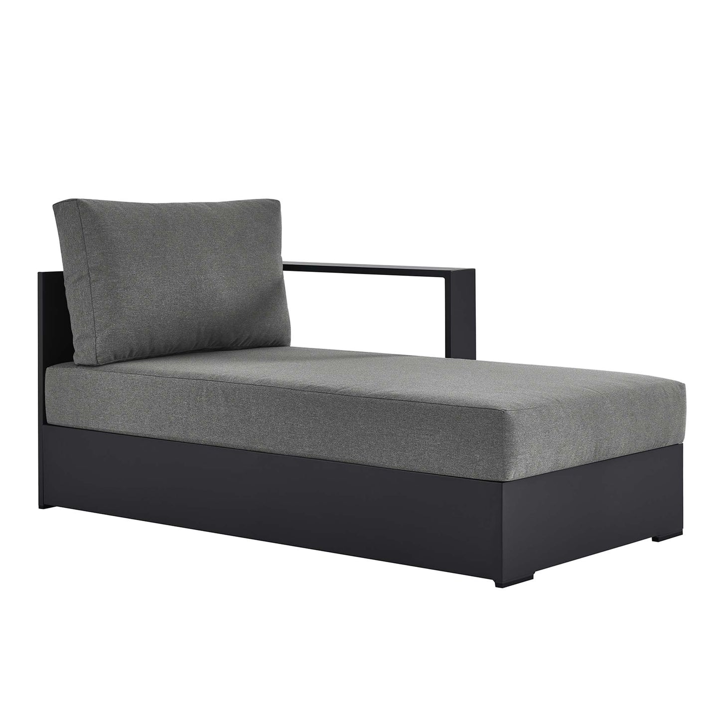 Tahoe Outdoor Patio Powder-Coated Aluminum Modular Right-Facing Chaise Lounge by Furniture for America