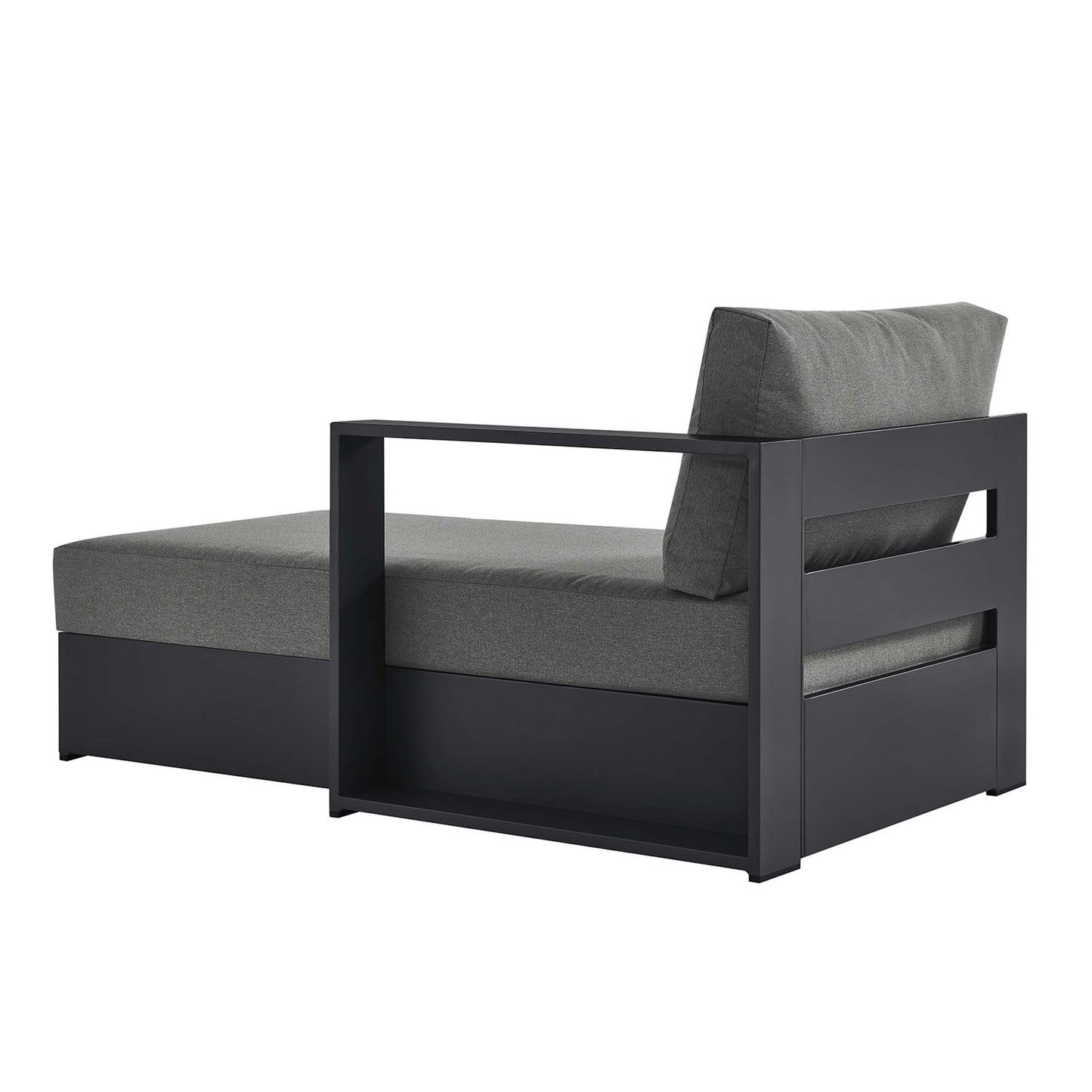 Tahoe Outdoor Patio Powder-Coated Aluminum Modular Right-Facing Chaise Lounge by Furniture for America