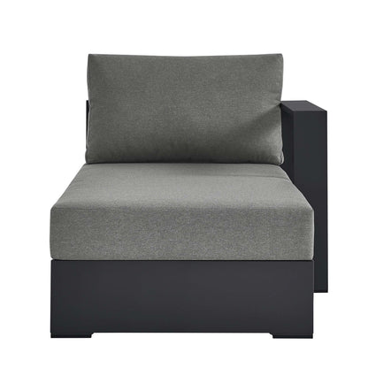 Tahoe Outdoor Patio Powder-Coated Aluminum Modular Right-Facing Chaise Lounge by Furniture for America