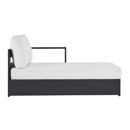 Tahoe Outdoor Patio Powder-Coated Aluminum Modular Right-Facing Chaise Lounge by Furniture for America