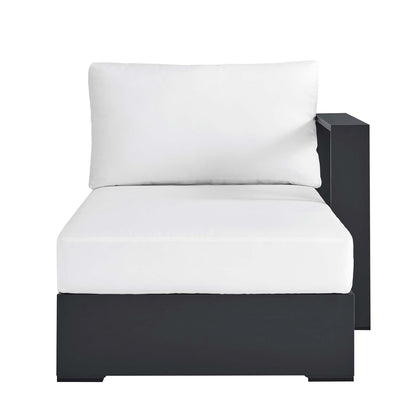 Tahoe Outdoor Patio Powder-Coated Aluminum Modular Right-Facing Chaise Lounge by Furniture for America