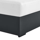 Aspen Outdoor Patio Powder-Coated Aluminum Modular Right-Facing Chaise Lounge in Gray White