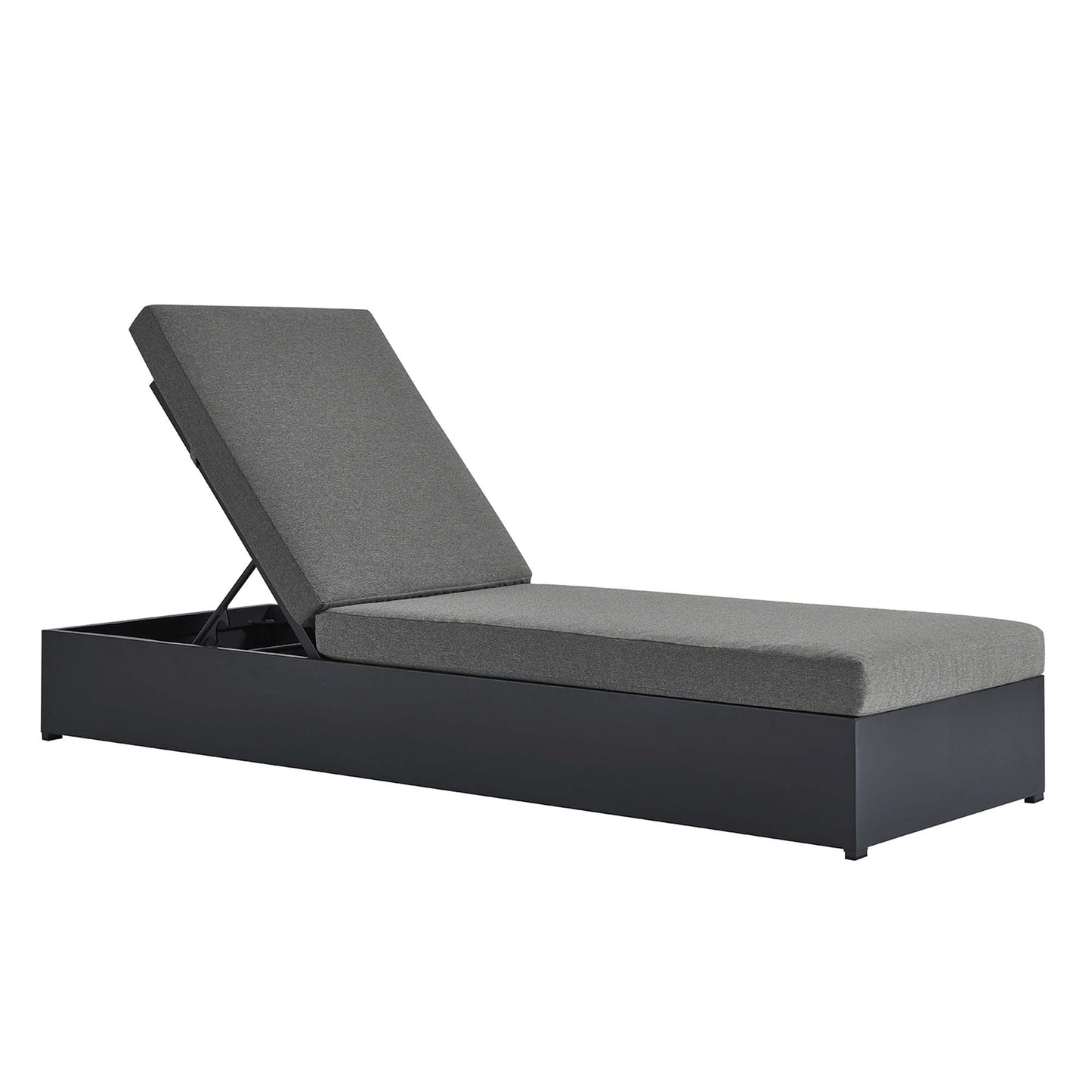 Tahoe Outdoor Patio Powder-Coated Aluminum Chaise Lounge Chair by Furniture for America