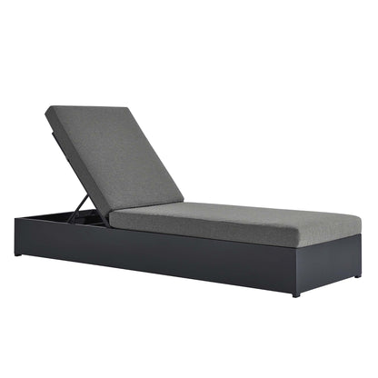 Tahoe Outdoor Patio Powder-Coated Aluminum Chaise Lounge Chair by Furniture for America